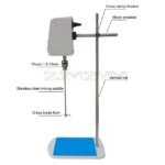 Precision Lab Overhead Stirrer with Digital Display: Enhanced Electric Mixer for Accurate and Timed Laboratory Mixing Solutions.