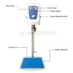 Precision Lab Overhead Stirrer with Digital Display: Enhanced Electric Mixer for Accurate and Timed Laboratory Mixing Solutions.
