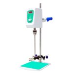 Precision Lab Overhead Stirrer with Digital Display: Enhanced Electric Mixer for Accurate and Timed Laboratory Mixing Solutions.