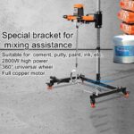 High-Power Aircraft Drill: Versatile Mixer for Powder, Cement, Paint, Putty, and Rhinestone Applications with Sturdy Bracket Mount