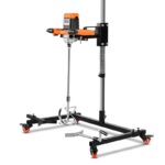 High-Power Aircraft Drill: Versatile Mixer for Powder, Cement, Paint, Putty, and Rhinestone Applications with Sturdy Bracket Mount