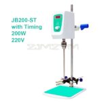 Precision Lab Overhead Stirrer with Digital Display: Enhanced Electric Mixer for Accurate and Timed Laboratory Mixing Solutions.