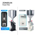 "ZS-MGT1S Manual Filler: Versatile Honey, Cosmetic Cream, Pasta Sauce & Peanut Butter Packaging Solution"