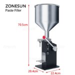 "ZS-MGT1S Manual Filler: Versatile Honey, Cosmetic Cream, Pasta Sauce & Peanut Butter Packaging Solution"